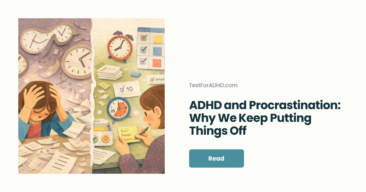 ADHD and Procrastination: Why We Keep Putting Things Off